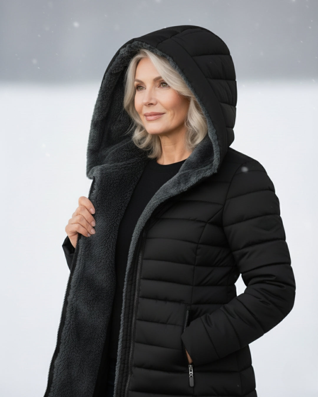 Marie I Padded Winter Jacket with Hood