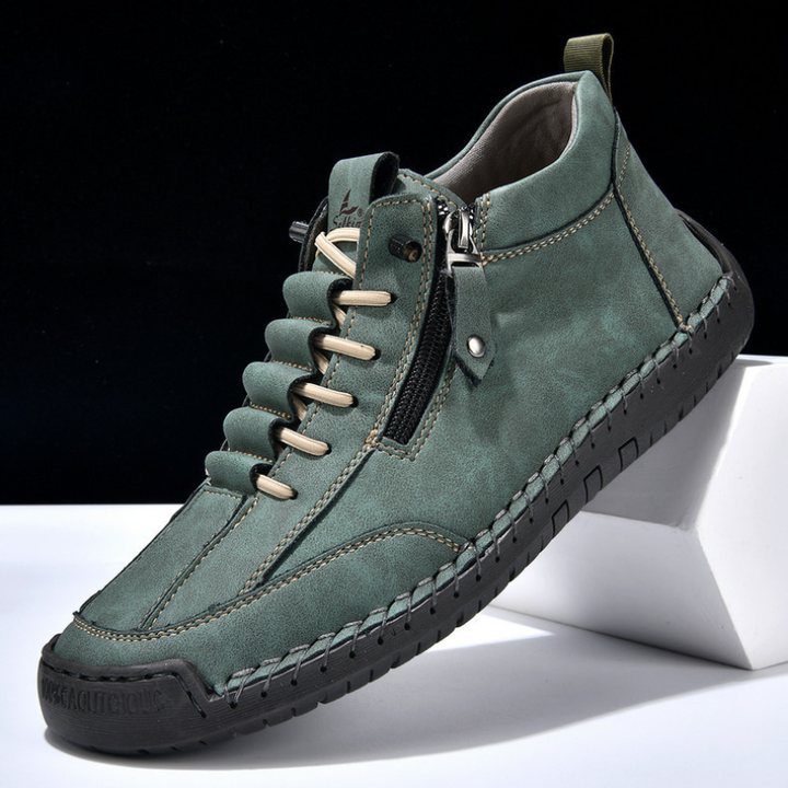 Christian | Men's Nubuck Shoes with Zip