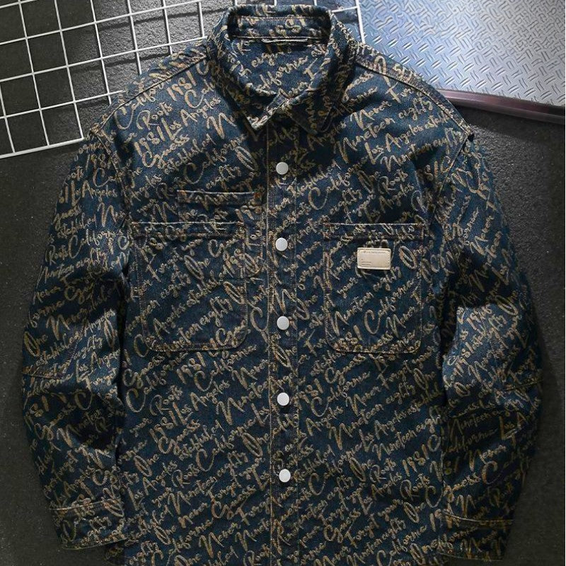 Weston | Denim Scripture Jacket