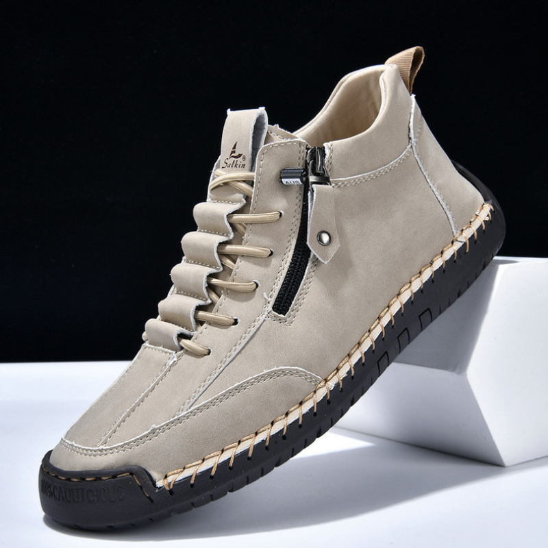 Christian | Men's Nubuck Shoes with Zip
