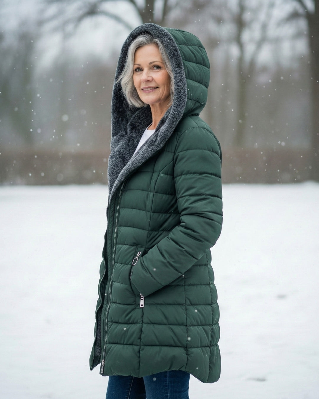 Marie I Padded Winter Jacket with Hood