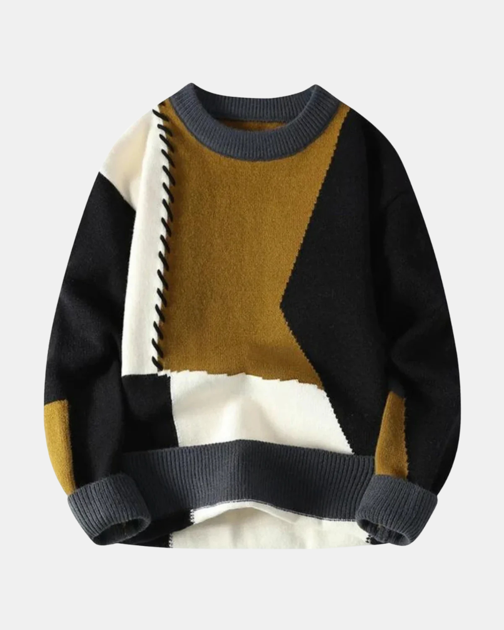 Erick | Trendy Patchwork Sweater