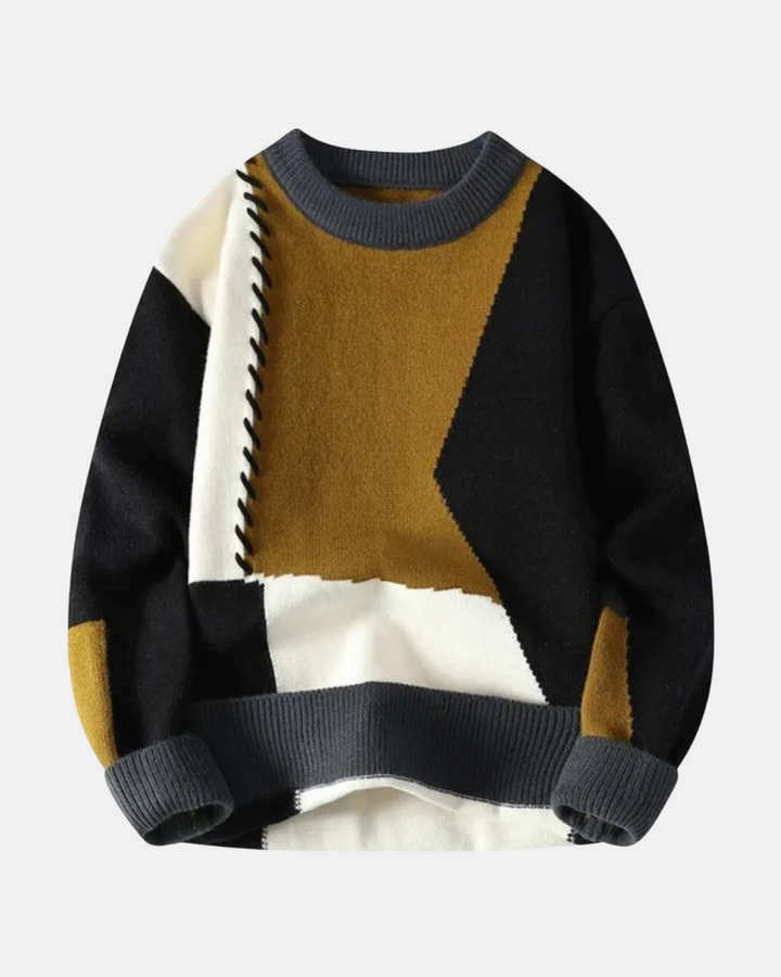 Erick | Trendy Patchwork Sweater