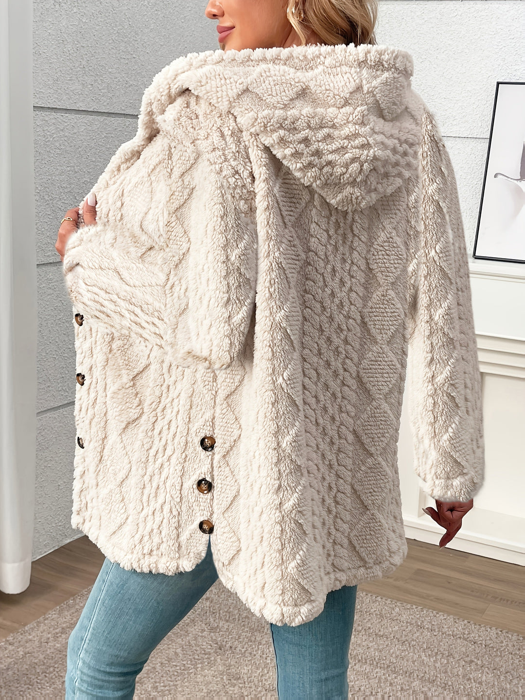 Ella Teddy Bear Coat with a Hood