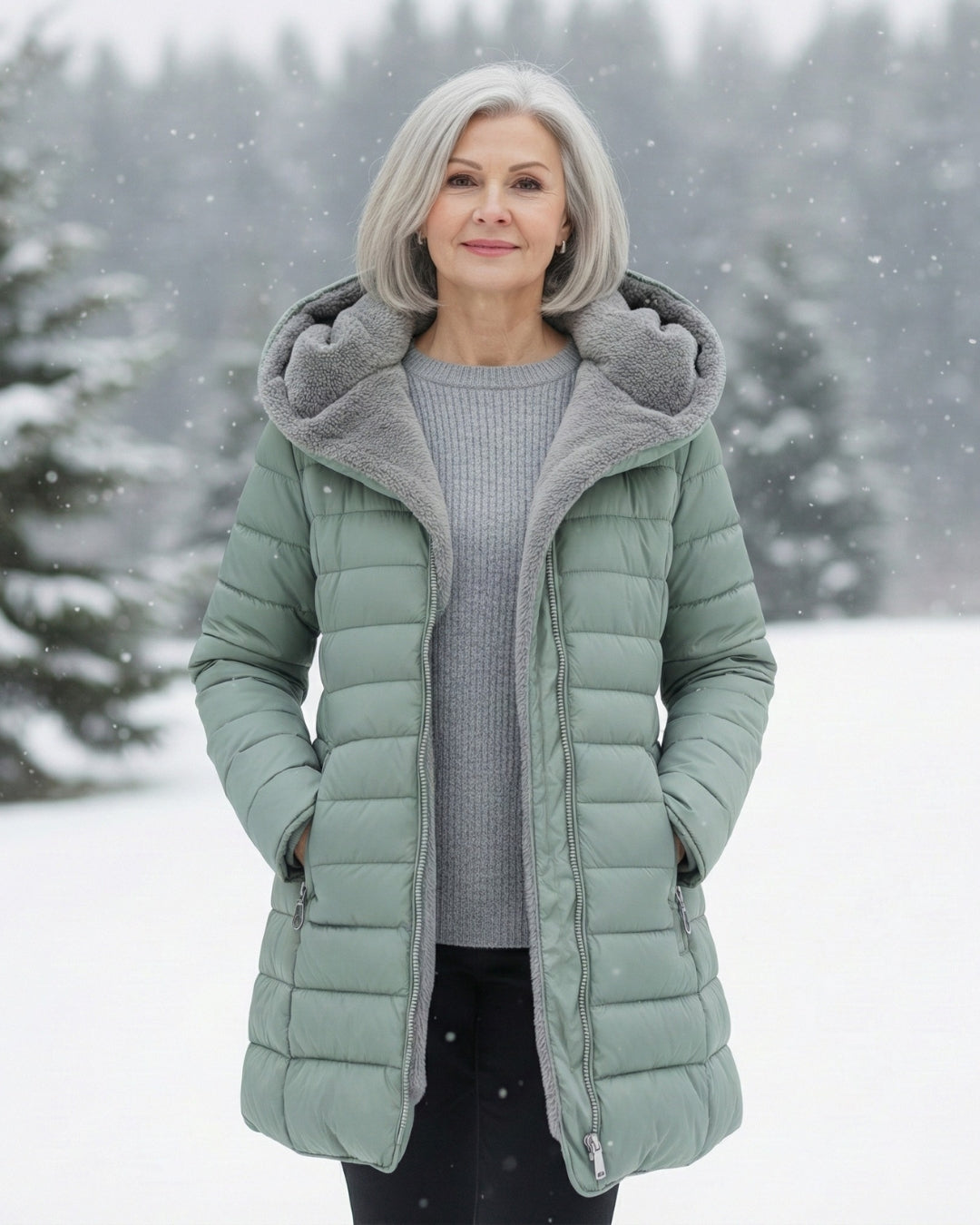 Marie I Padded Winter Jacket with Hood