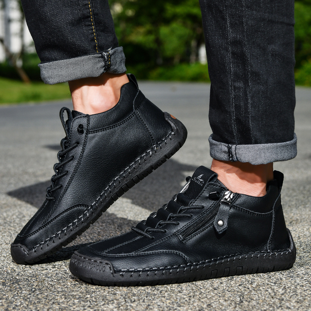 Christian | Men's Nubuck Shoes with Zip