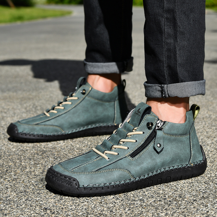 Christian | Men's Nubuck Shoes with Zip