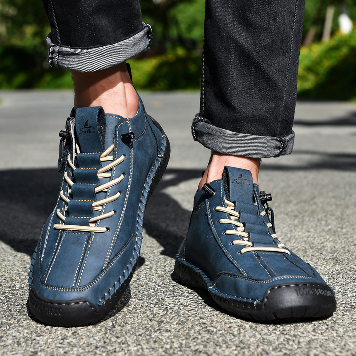 Christian | Men's Nubuck Shoes with Zip