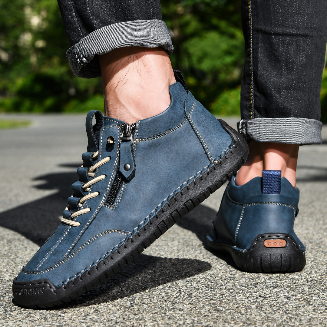 Christian | Men's Nubuck Shoes with Zip