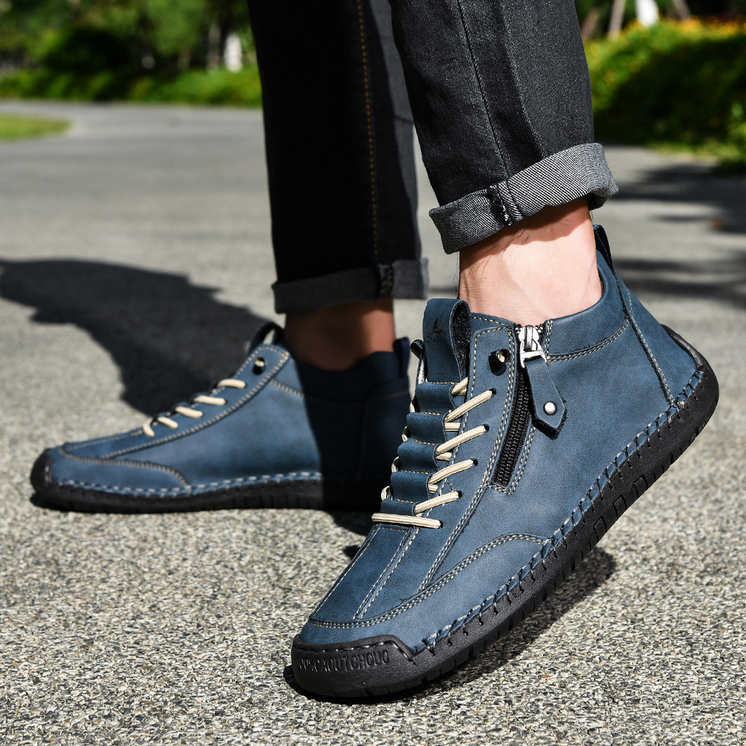 Christian | Men's Nubuck Shoes with Zip