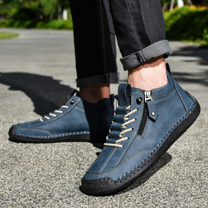 Christian | Men's Nubuck Shoes with Zip