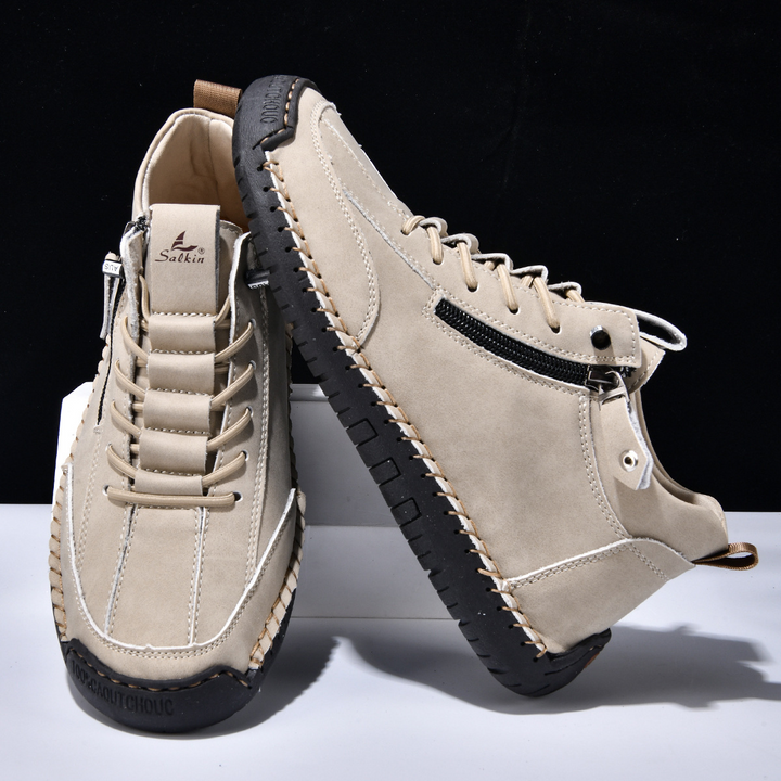 Christian | Men's Nubuck Shoes with Zip
