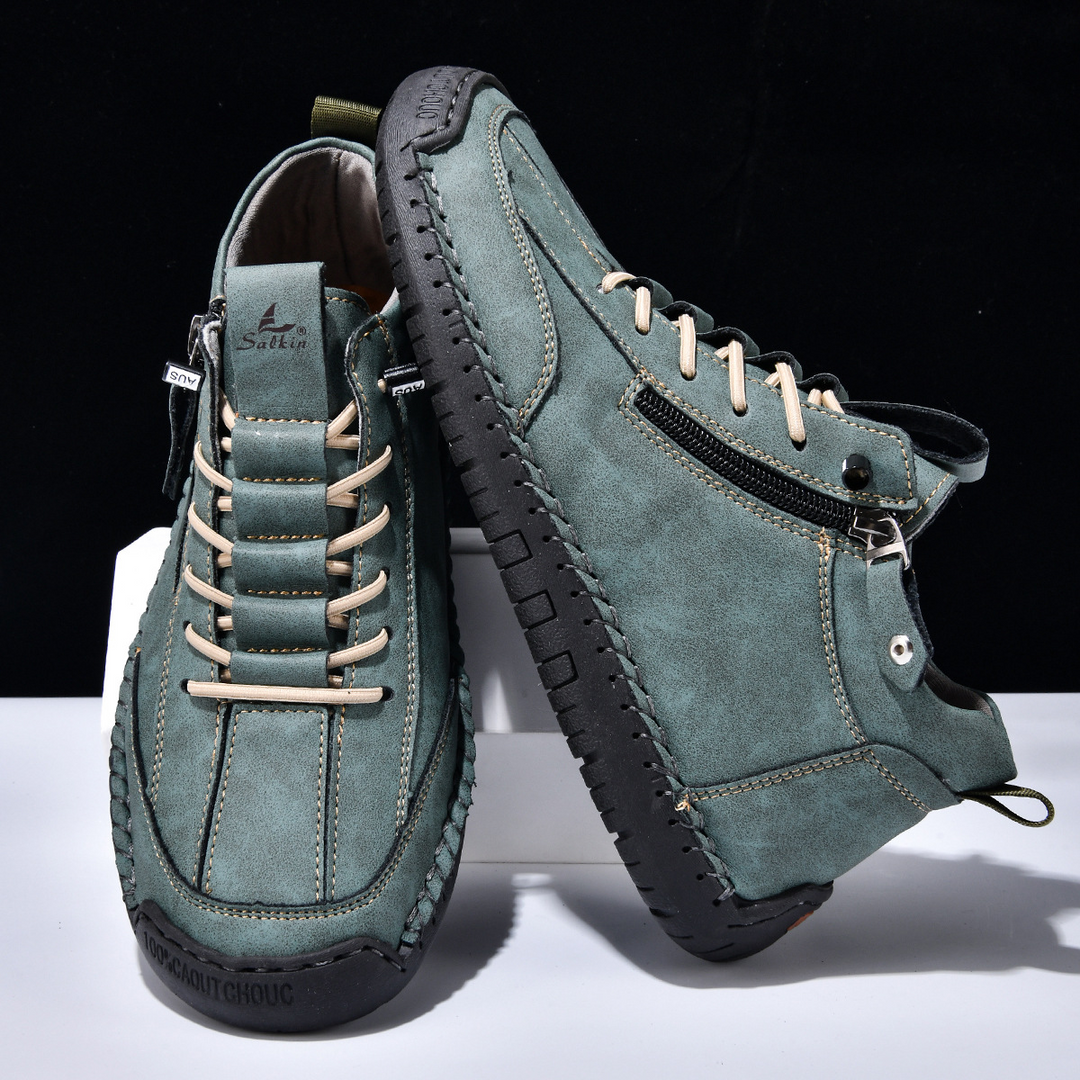 Christian | Men's Nubuck Shoes with Zip