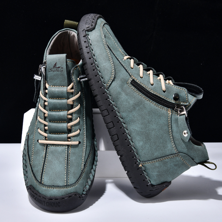 Christian | Men's Nubuck Shoes with Zip