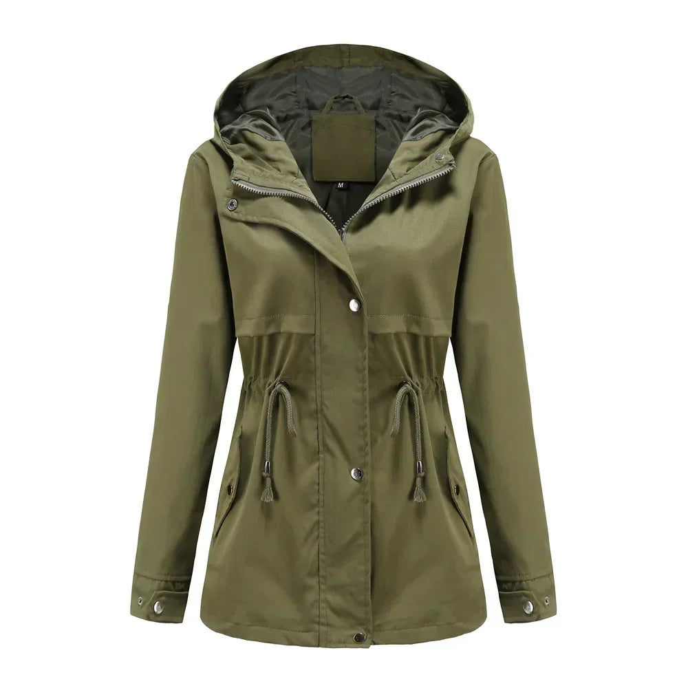 Lydia | Hooded Windbreaker Waterproof Coat
