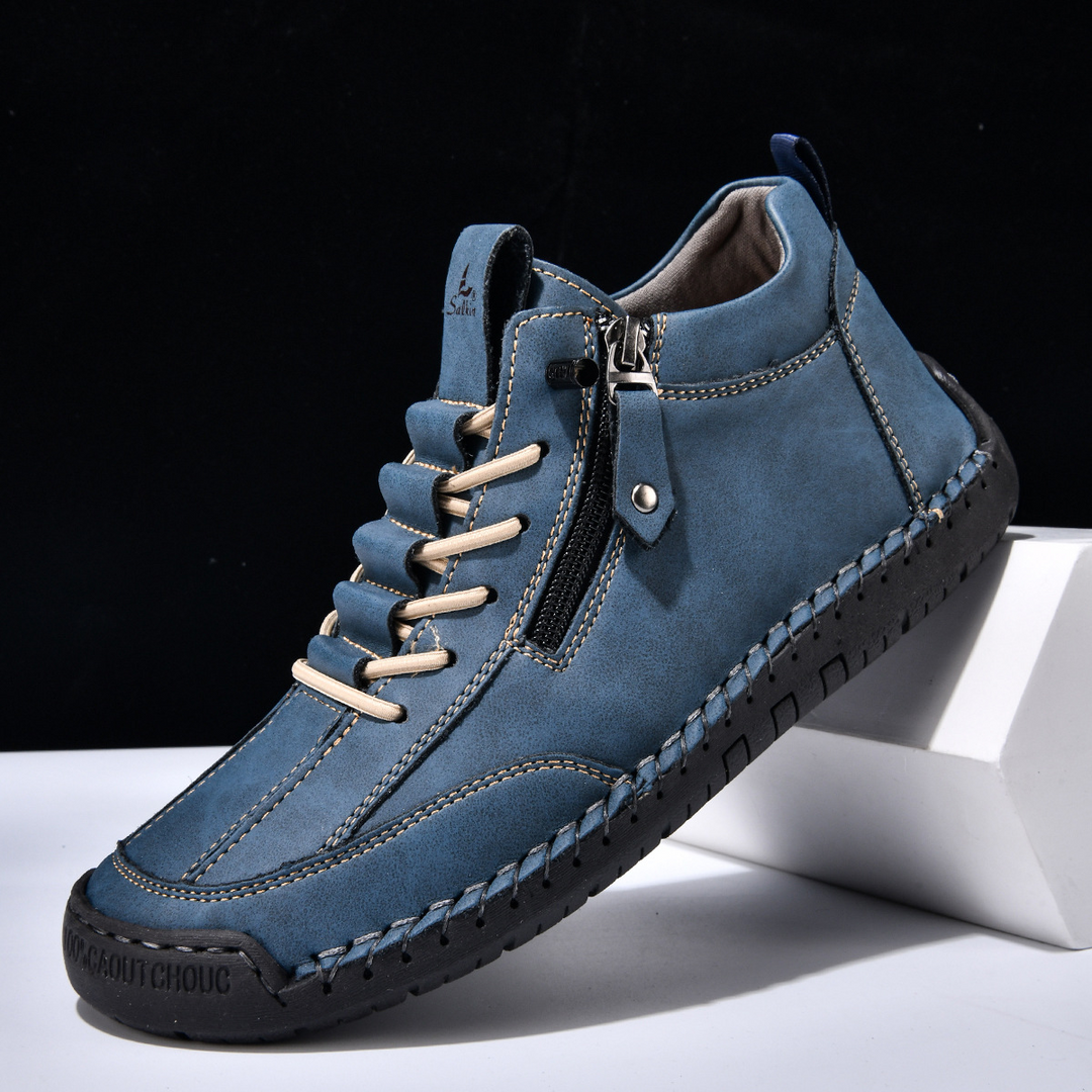 Christian | Men's Nubuck Shoes with Zip