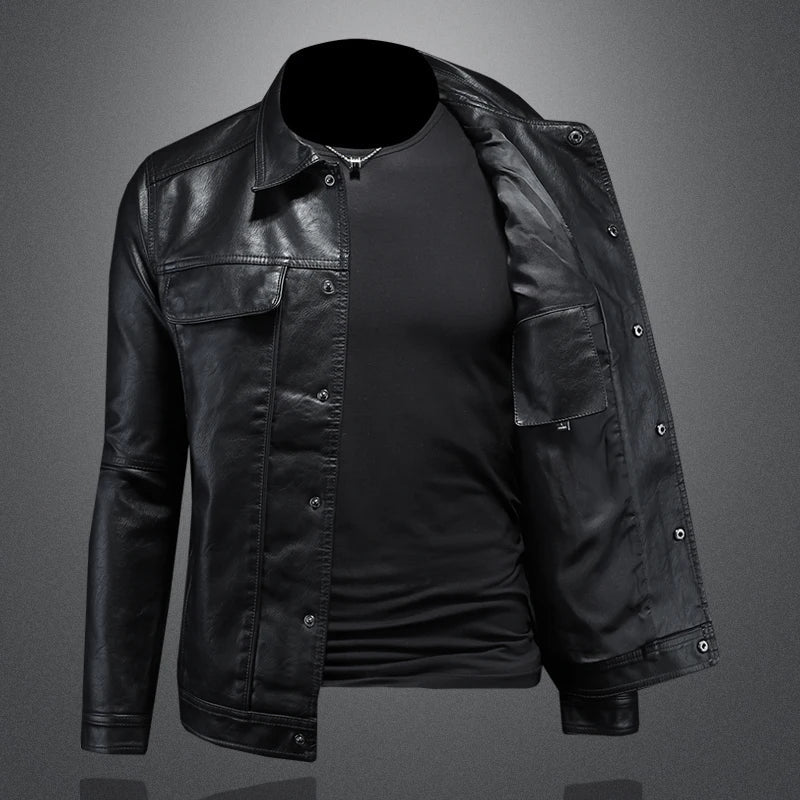 Freddie | Premium Leather Jacket in Motorcycle Style