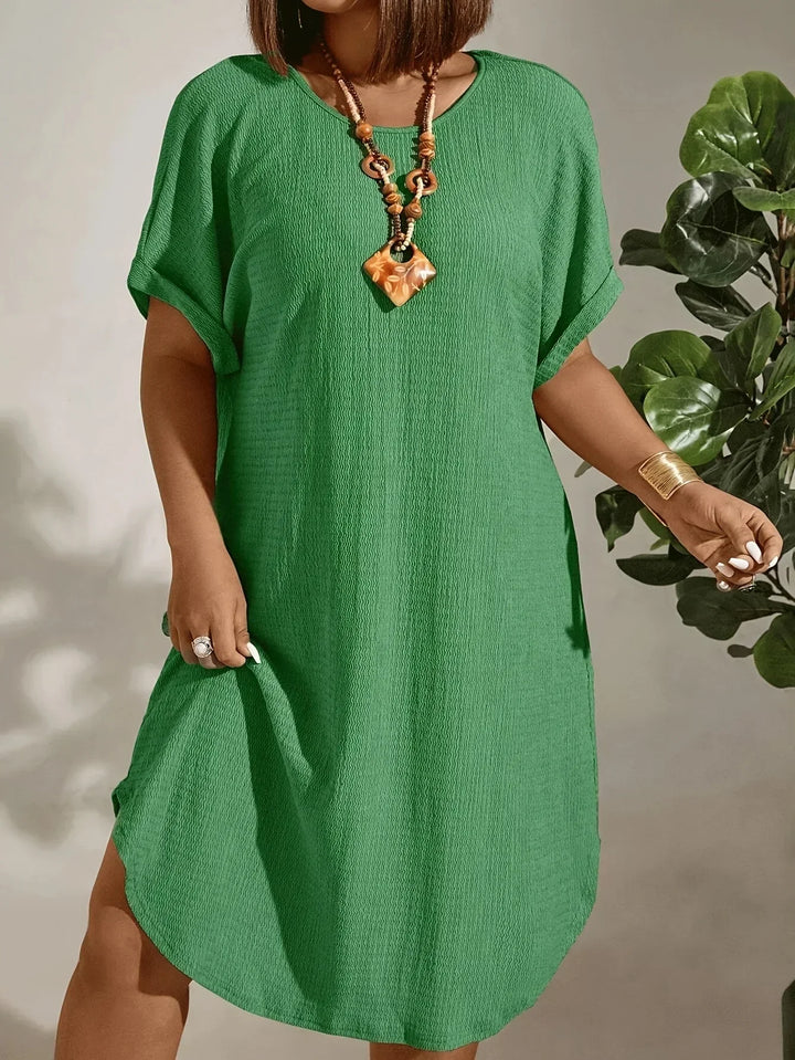 Helene - Elegant Tummy Covering Mini Dress