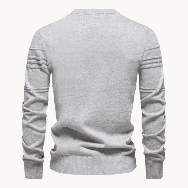 Bryson | Cotton Men's Sweater With Stripe Design