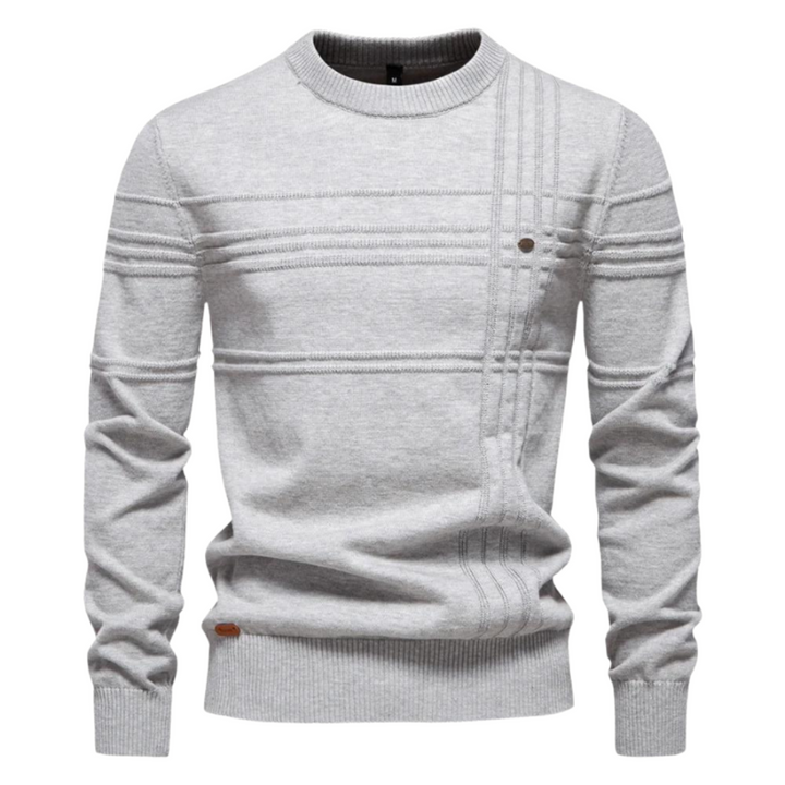 Bryson | Cotton Men's Sweater With Stripe Design