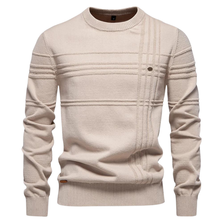 Bryson | Cotton Men's Sweater With Stripe Design