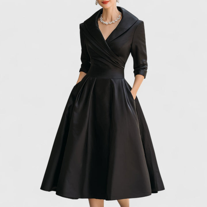 Michelle | Elegant Midi Holiday Dress