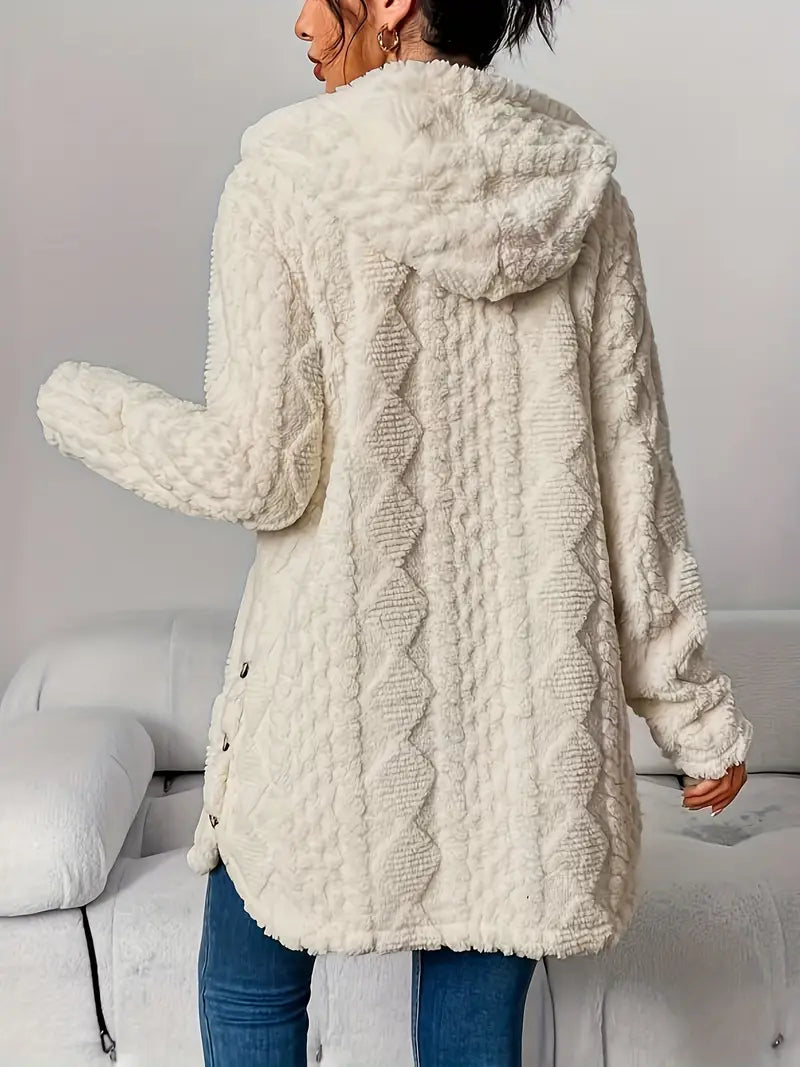 Ivy | Plush Hooded Cardigan