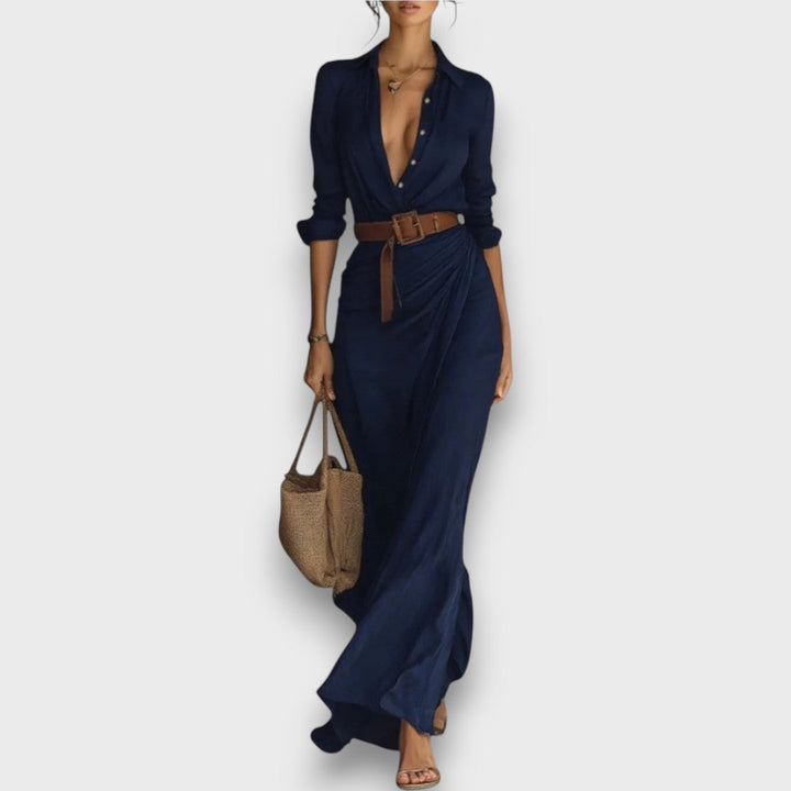 Tina | Wrap Dress with Belt at the Waist